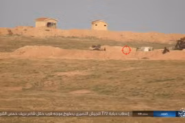 IS sử dụng tên lửa TOW tấn công xe tăng quân đội Syria ở Palmyra