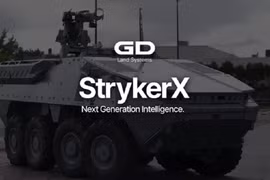 Phiên bản trình diễn công nghệ xe lai hybrid điện - diesel StrykerX. Ảnh General Dynamics Land Systems.