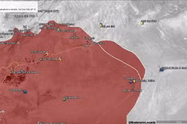 Những địa bàn quân đội Syria đã giải phóng trên vùng sa mạc tỉnh Homs, khu mỏ khí gas Arak vẫn còn chiến sự
