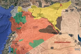 Bản đồ tình hình chiến trường chống IS, quân đội Syria kiểm soát 52% lãnh thổ - ảnh South Front