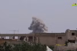 Không quân Syria không kích căn cứ sân bay Taftanaz phía đông Idlib