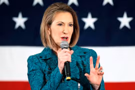 Bà Carly Fiorina, nữ ứng viên tranh cử duy nhất của Đảng Cộng hòa - Ảnh: Reuters