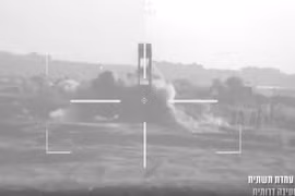 Xe tăng Merkava Mk 4 trang bị trí tuệ nhân tạo. Ảnh minh họa video
