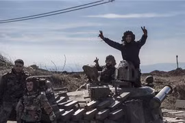 Binh sĩ quân đội Syria trên chiến trường Aleppo