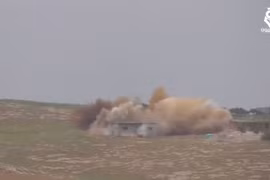 Không quân Nga không kích lực lượng Hồi giáo cực đoan ở Idlib, Hama, Lattakia, Aleppo. Ảnh video STEP NEWS