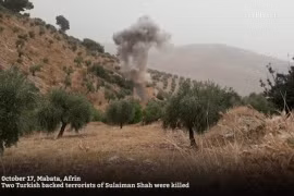 Lực lượng du kích YPG tấn công tiêu diệt các tay sung FSA ở Afrin. Ảnh minh họa video YPG Press Office