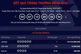 Ảnh chụp màn hình Vietlott