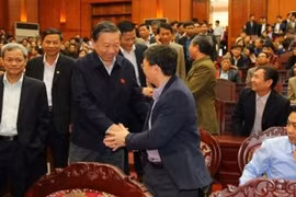 Đại biểu Quốc hội tỉnh Bắc Ninh, Bộ trưởng Công an Tô Lâm gặp gỡ cử tri Bắc Ninh. Nguồn: ANTĐ