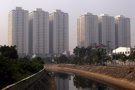 Chung cư HH4 trong khu Đô thị Linh Đàm của Doanh nghiệp tư nhân xây dựng số 1 Điện Biên. Ảnh: VnExpress