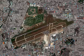 Sân golf Tân Sơn Nhất hiển thị trên Google Map.