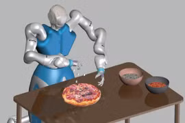 Mô phỏng robot chế tạo bánh pizza