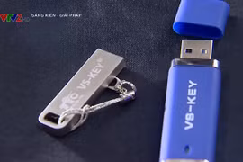 Sản phẩm USB không virus VS-KEY. Ảnh VTV2 