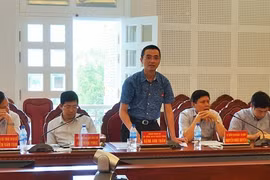 Chánh Thanh tra Bộ TT&TT Đặng Anh Tuấn (người đang phát biểu) vừa bị khởi tố, tạm giam để điều tra.