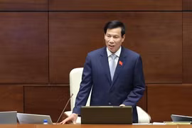 Bộ trưởng VHTT&DL Nguyễn Ngọc Thiện trong phiên đăng đàn chiều nay.