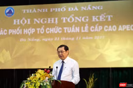 Chủ tịch UBND TP Đà Nẵng Huỳnh Đức Thơ đã đọc thư cảm ơn của Chủ tịch nước Trần Đại Quang gửi đồng bào, đồng chí và chiến sĩ thành phố Đà Nẵng