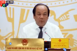 Bộ trưởng, Chủ nhiệm Văn phòng Chính phủ Mai Tiến Dũng tại buổi Họp báo Chính phủ thường kỳ tháng 9 diễn ra chiều tối hôm qua 3/10.