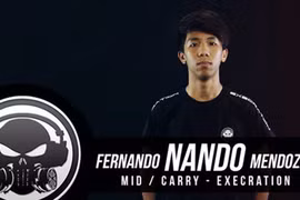 Nando, game thủ bị mất smartphone vừa mới gia nhập Execration hồi tháng 1/2017.