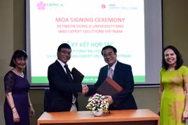 Đại học Đông Á (Đà Nẵng) và WBS Expert Solutions Vietnam vừa ký kết thỏa thuận hợp tác đào tạo nghiệp vụ Điều dưỡng theo chuẩn châu Âu dành cho sinh viên Điều dưỡng ĐH Đông Á và tìm kiếm cơ hội cho sinh viên làm việc tại Đức.