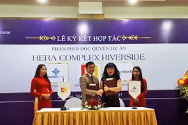 Chiều ngày 8/4, Nhất Nam và Bách Đạt ký kết hợp tác phân phối độc quyền dự án Hera Complex Riverside