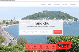 Giao diện website du lịch TP.Vũng Tàu 