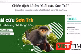 Tính đến 11h ngày 5/4, đã có 10.366 người ký tên ủng hộ "tâm thư" của Chủ tịch Hiệp hội Du lịch gửi Thủ tướng Nguyễn Xuân Phúc để bảo vệ Sơn Trà