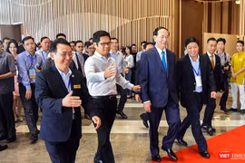 Chủ tịch nước Trần Đại Quang tại buổi tổng duyệt công tác phục vụ Tuần lễ Cấp cao APEC tại Đà Nẵng