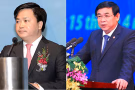 Ông Lê Đức Thọ - Chủ tịch HĐQT VietinBank (bên trái) và ông Phan Đức Tú - Chủ tịch HĐQT BIDV (bên phải) - Ảnh: Internet
