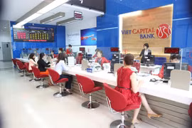 Phòng giao dịch của Ngân hàng Thương mại cổ phần Bản Việt (ảnh Phạm Duy)