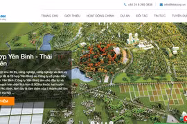 Ảnh chụp trang chủ Hoàng Thịnh Đạt (Nguồn: htdcorp.vn)