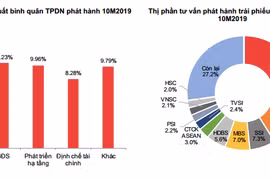 Doanh nghiệp bất động sản chỉ xếp sau ngân hàng về tổng số trái phiếu doanh nghiệp phát hành (Nguồn: SSI)