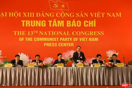 Ông Lê Mạnh Hùng – Phó trưởng Ban Tuyên giáo Trung ương, Giám đốc Trung tâm Báo chí Đại hội XIII của Đảng. Ảnh: Phạm Duy Thành.