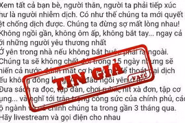 Tin giả được đăng trên nhiều tài khoản. Ảnh: VAFC