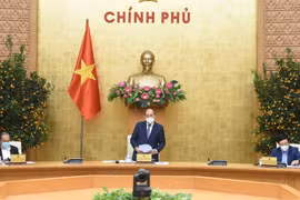 Thủ tướng Nguyễn Xuân Phúc chủ trì cuộc họp Thường trực Chính phủ về phòng, chống dịch COVID-19.