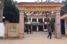 Trung tâm y tế huyện Tân Kỳ, Nghệ An nơi bé B. tới cấp cứu