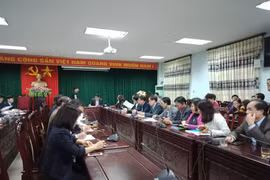 Buổi họp báo tại huyện Thuận Thành, Bắc Ninh chiều 19/3