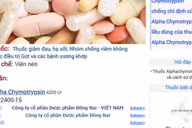 Thông tin về thuốc Alphachymtrysin của Công ty Cổ phần Dược phẩm Đồng Nai.