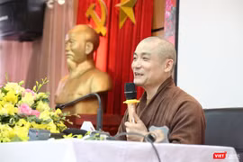 Thượng tọa Thích Tiến Đạt - Viện chủ Đại Từ Ân - Trường Trung cấp Phật học Hà Nội.