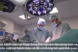 Nhóm bác sĩ phẫu thuật của Bệnh viện Georges-Francois Leclerc tại Pháp