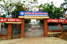 Trường Tiểu học Đồng Lương (Thanh Hóa) nơi xảy ra vụ việc