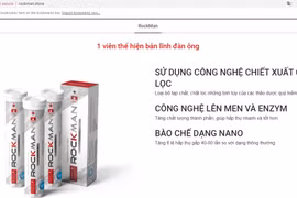 Một trang web quảng cáo sản phẩm Rockman quá công dụng vi phạm quy định.