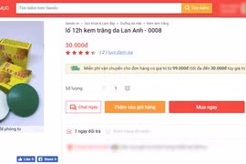 Kem tẩy trắng da Lan Anh không đáp ứng quy định của Bộ Y tế, vì vậy bị đình chỉ lưu hành trên toàn quốc.