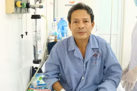 Bệnh nhân Bùi Văn Bằng phục hồi sau khi mổ cắt u tại Bệnh viện Phổi Trung ương