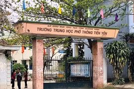 Trường THPT Tiên Yên nơi xảy ra vụ việc