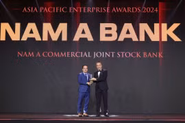 Kỷ niệm 32 năm thành lập, Nam A Bank nhận giải thưởng doanh nghiệp xuất sắc Châu Á