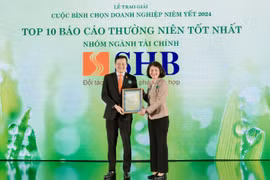 SHB lần thứ 4 được vinh danh trong TOP 10 DN có báo cáo thường niên tốt nhất ngành Tài chính