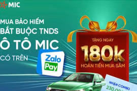 Nhận khuyến mại "siêu hot" khi tham gia bảo hiểm TNDS ô tô MIC trên Zalopay