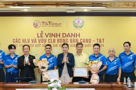 CLB Bóng bàn CAND – T&T nhận thưởng kỷ lục sau thành tích xuất sắc ở các giải quốc gia