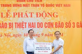 Eximbank chung tay cùng ngành ngân hàng ủng hộ đồng bào bị thiệt hại do bão số 3 