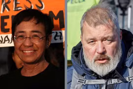 Maria Ressa và Dmitry Muratov