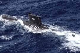 Tàu ngầm mất tích KRI Nanggala 402 của Hải quân Indonesia sẽ cạn dưỡng khí trong vòng 72 giờ (Ảnh: CNA)